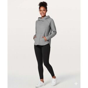 Lululemon Time Out Hoodie Heathered pink‎ Front Pocket Women's Size 6